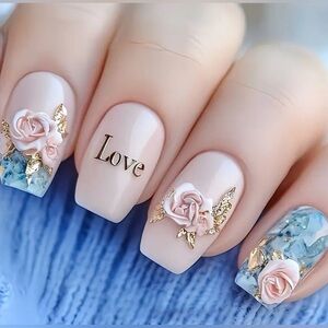 Love Fake Press On Nails NWT